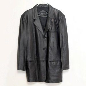 Men's Leather Blazer